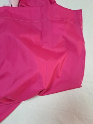 Cortinas fucsia de tela