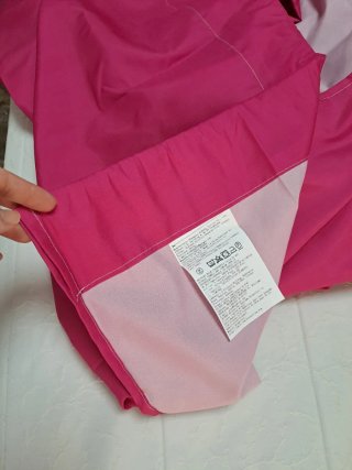 Cortinas fucsia de tela