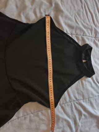 Vestido negro corto halter talla M Sin usar