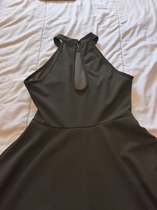 Vestido negro corto halter talla M Sin usar