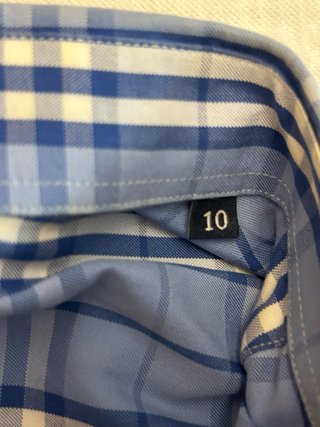 Camisa Burberry cuadros azul t. 5XL