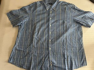 Camisa Burberry cuadros azul t. 5XL