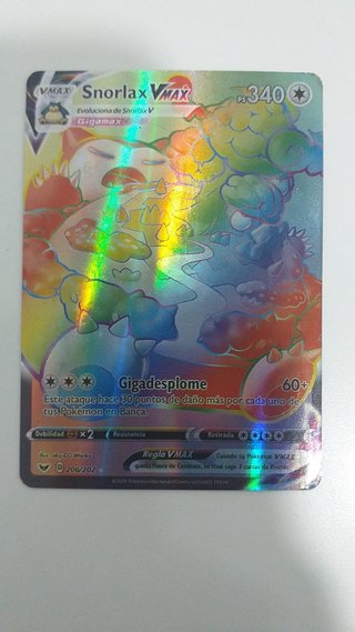 Snorlax VMAX Gigadesplome 340 HP Carta Pokémon