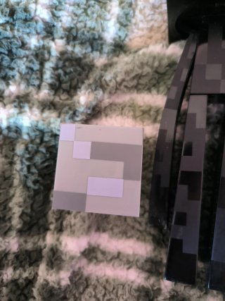 Boneco Enderman Minecraft com Bloco