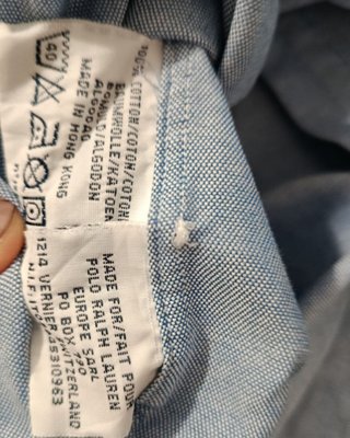 Camisa Polo Ralph Lauren Oxford Manga Larga - M