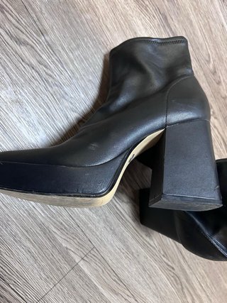 Botas Zara tacón plataforma cuadradas