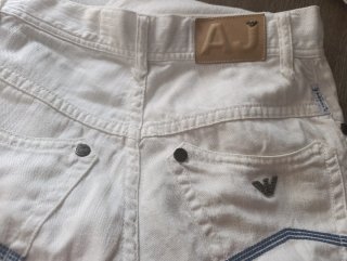 Armani Jeans bianchi dritti taglia 30