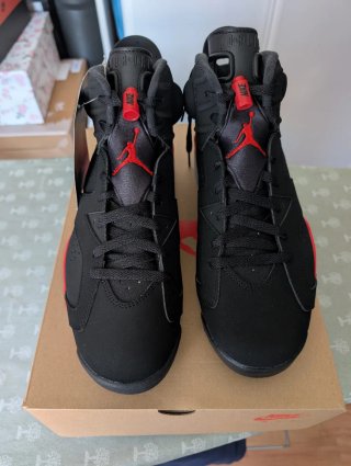 Jordan 6 Retro Infrared Negro Rojo