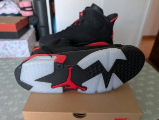 Jordan 6 Retro Infrared Negro Rojo