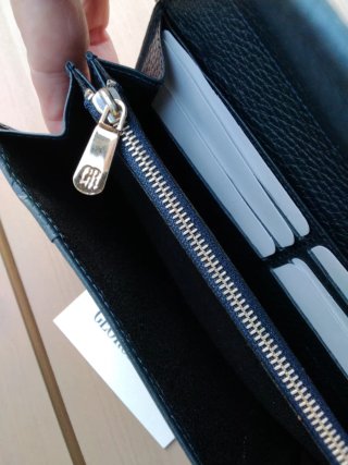Cartera de cuero texturizado Georges Rech Azul Mar
