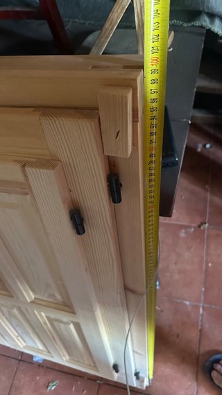 Ventana  de madera con cristal 100x100cm