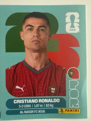 Carta Cristiano Ronaldo Mundial 2026 FIFA