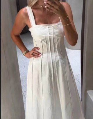 Vestido blanco Zara