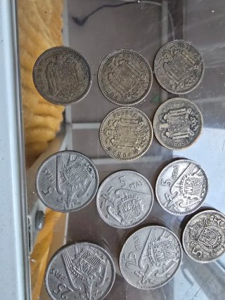 Lote de monedas antiguas españolas