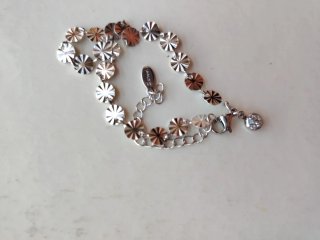 Braccialetto donna con ciondolo strass