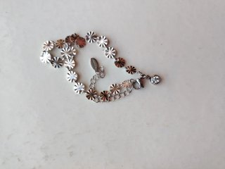 Braccialetto donna con ciondolo strass