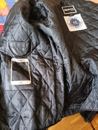 Chaqueta Moto Invierno Bstar Negra 4XL