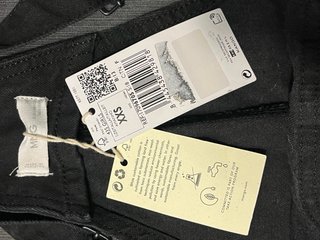 Peto vaquero negro Mango Talla XXS