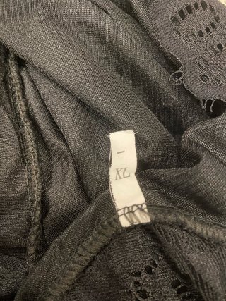 Vestito nero pizzo midi taglia XL