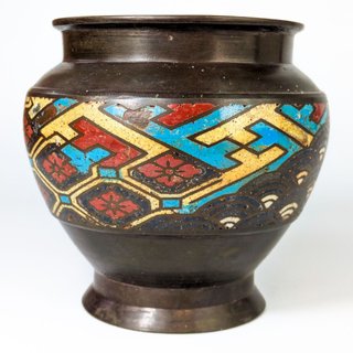 Jarrón Cloisonne Japonés periodo Meiji (1868-1911)