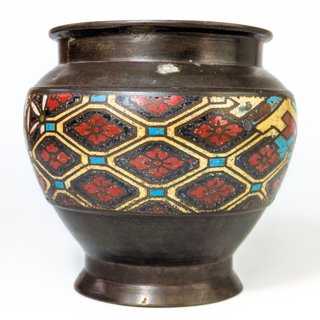 Jarrón Cloisonne Japonés periodo Meiji (1868-1911)