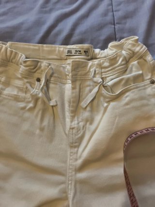 Pantalón corto niño blanco talla 13/14 164 cm