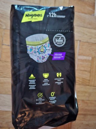 16 Pañales Ninjamas Talla 4-7 años (17-30 kg) rega