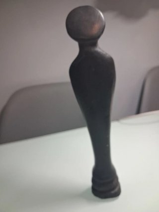 Virgen Orante Talla Ébano Africano S. XX
