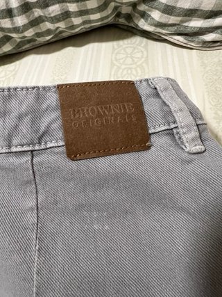 Falda vaquera Brownie gris