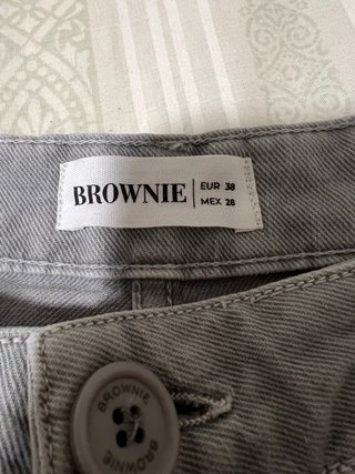 Falda vaquera Brownie gris