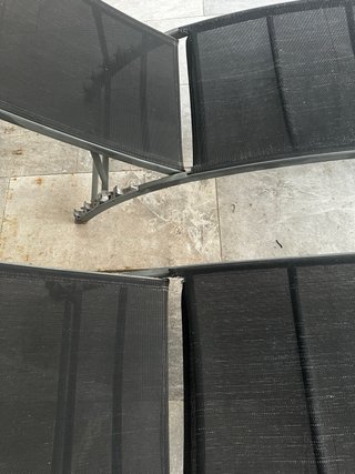 2 Hamacas de Tela y Metal Negras