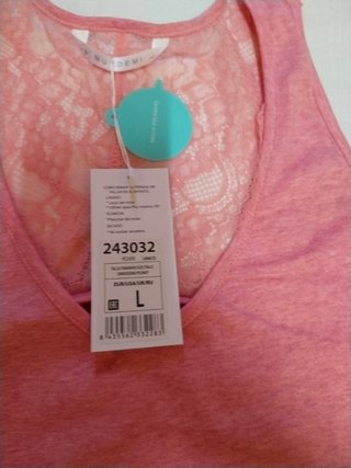 Camisón rosa tirantes encaje