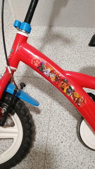 Bicicleta Paw Patrol 12 Patrulla Canina