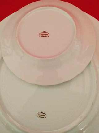 Vajilla de porcelana Les Fromages de France