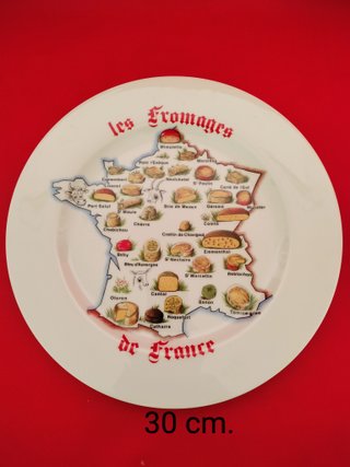 Vajilla de porcelana Les Fromages de France
