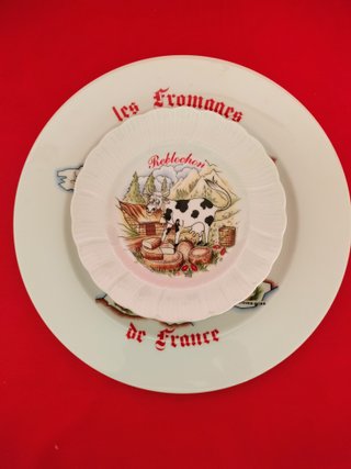 Vajilla de porcelana Les Fromages de France