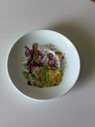 Platito escena galante Limoges R. Haviland Renon