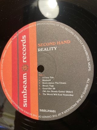 SECOND HAND “Reality” Lp. Vinilo NM/NM