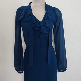 Vestido con falda plisada de Fornarina. Talla XS