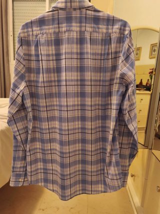 Camisa Ralph Lauren cuadros azul y blanco
