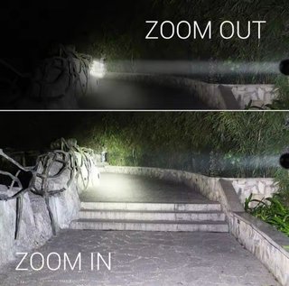 Linterna LED Zoom Táctica