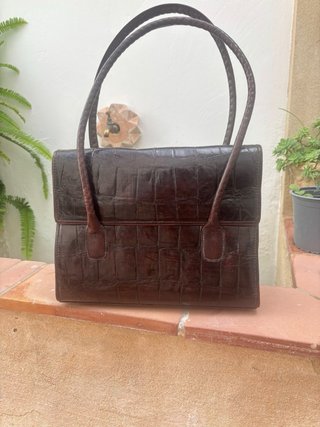Bolso piel cocodrilo auténtico