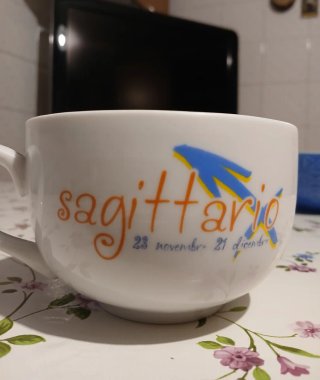 Tazza Sagittario in ceramica