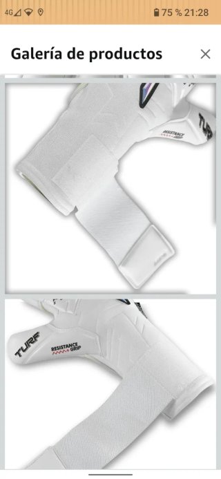 Guantes Portero Rinat Blanco Talla 6 Turf
