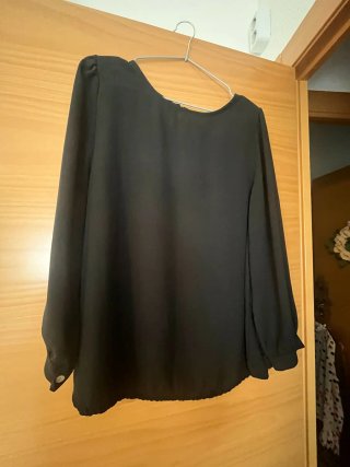 Camisa manga larga mujer negra un lote de 7 unidad