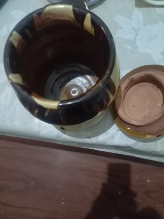 Tarro Cerámica Vintage Tequila Marrón