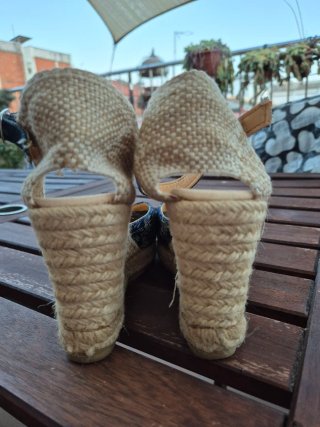 Alpargatas Desigual Beige y Azul