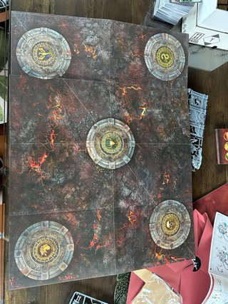 Warhammer AOS Spearhead Fuego y Jade escenografía