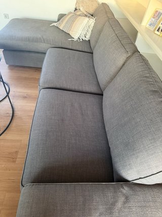 Sofá modular gris 3 plazas ikea kivik