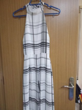 Mono blanco a cuadros talla M